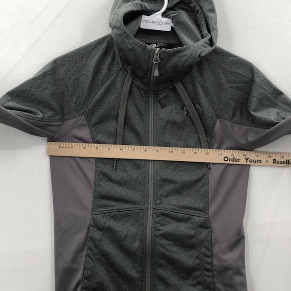The North Face Womens Black Long Sleeve Pockets Full Zip Hooded Jacket Size SP - Picture 2 of 7
